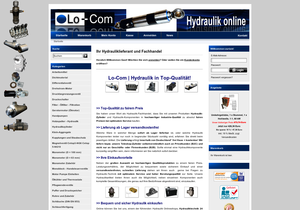 Screenshot der Shop-Webseite von Lo-Com | Online-Fachhandel