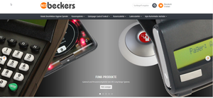 Screenshot der Shop-Webseite von RCO-Beckers