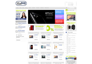 Screenshot der Shop-Webseite von MacTrade.de