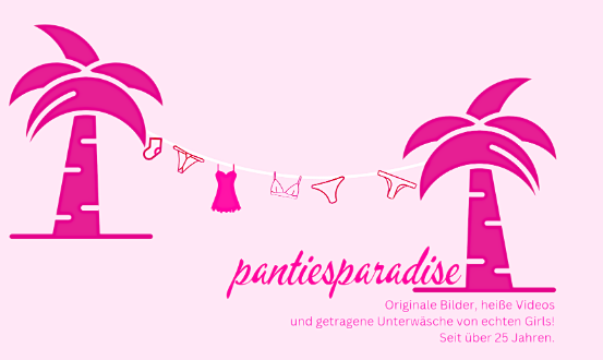 Screenshot der Shop-Webseite von Panties Paradise