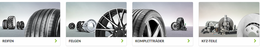 Screenshot der Shop-Webseite von RSU | Reifensuche.de