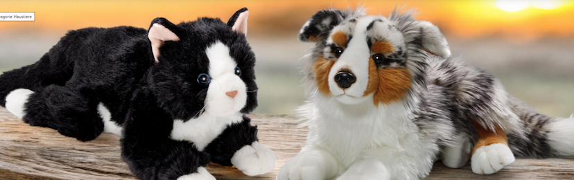 Screenshot der Shop-Webseite von PLUESCHTIER.DE