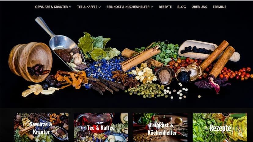 Screenshot der Shop-Webseite von Masawi