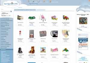Screenshot der Shop-Webseite von spielgeschenke.de
