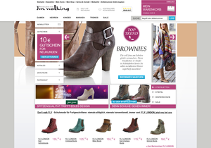 Screenshot der Shop-Webseite von I'm walking