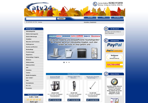 Screenshot der Shop-Webseite von ATV24 - ATV Vertriebs GmbH