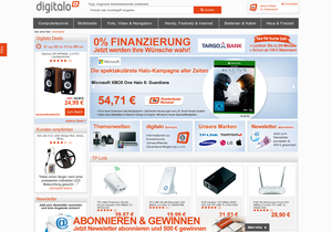 Screenshot der Shop-Webseite von digitalo.de