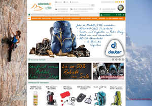 Screenshot der Shop-Webseite von OutdoorTrends.de