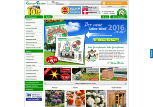 Screenshot der Shop-Webseite von Gärtner Pötschke