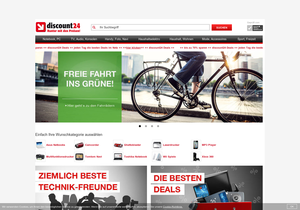 Screenshot der Shop-Webseite von Discount24