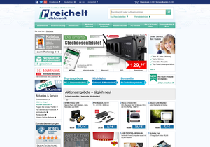 Screenshot der Shop-Webseite von reichelt elektronik