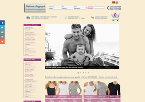 Screenshot der Shop-Webseite von SCHIESSER Unterwäsche Shop: underwear-shopping.de