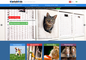Screenshot der Shop-Webseite von tiierisch.de