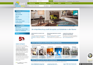 Screenshot der Shop-Webseite von CHT Online Shop
