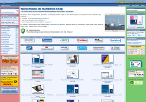 Screenshot der Shop-Webseite von Maritimer Shop