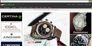 Screenshot der Shop-Webseite von juwelier-burck.de