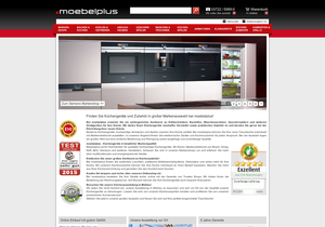 Screenshot der Shop-Webseite von moebelplus GmbH