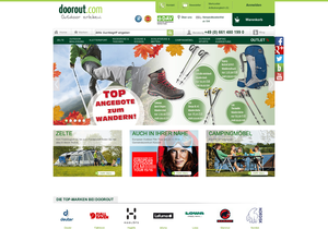 Screenshot der Shop-Webseite von doorout.com
