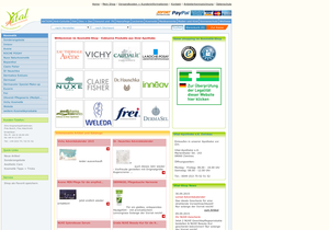 Screenshot der Shop-Webseite von Vital-Shop