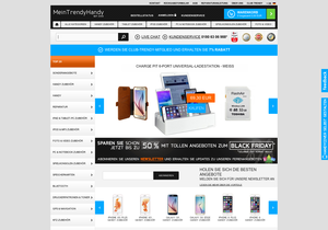 Screenshot der Shop-Webseite von MeinTrendyHandy