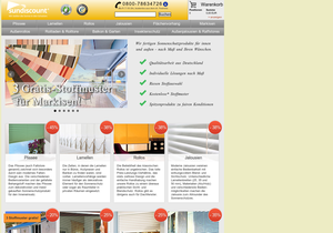 Screenshot der Shop-Webseite von Sundiscount
