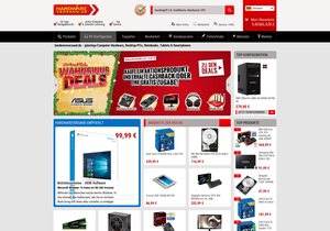 Screenshot der Shop-Webseite von hardwareversand.de