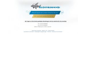 Screenshot der Shop-Webseite von elektronikhai.de
