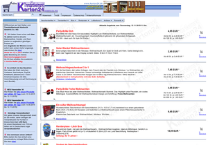 Screenshot der Shop-Webseite von Trendartikelmarkt Karton24