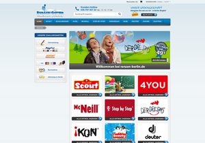 Screenshot der Shop-Webseite von Ranzen - Berlin