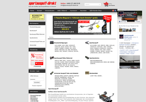 Screenshot der Shop-Webseite von sportauspuff-direkt