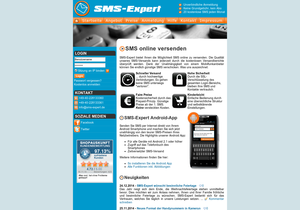 Screenshot der Shop-Webseite von SMS-Expert