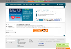 Screenshot der Shop-Webseite von obocom.de