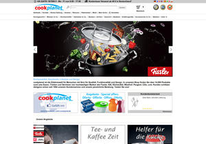 Screenshot der Shop-Webseite von cookmal