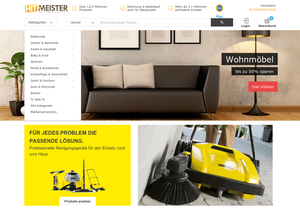 Screenshot der Shop-Webseite von Hitmeister