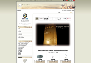Screenshot der Shop-Webseite von Designers Heaven