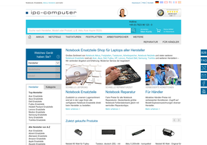 Screenshot der Shop-Webseite von ipc-computer.de