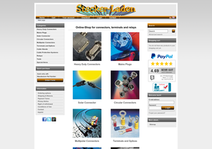 Screenshot der Shop-Webseite von Stecker - Laden