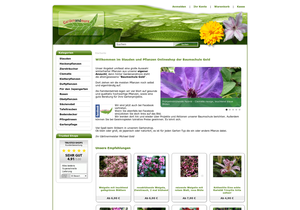 Screenshot der Shop-Webseite von Gardenandmore