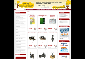Screenshot der Shop-Webseite von Bouchra Selent