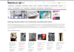 Screenshot der Shop-Webseite von badstudio-wilken.de