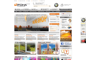 Screenshot der Shop-Webseite von IFOHA