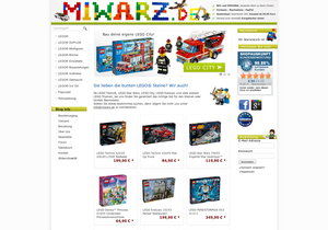Screenshot der Shop-Webseite von MIWARZ Teltow
