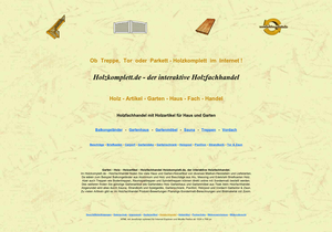 Screenshot der Shop-Webseite von Holzkomplett.de