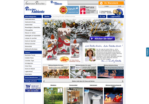 Screenshot der Shop-Webseite von Pötschke Ambiente