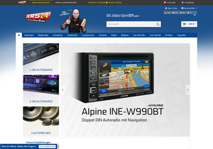 Screenshot der Shop-Webseite von ARS24 GmbH & Co.KG