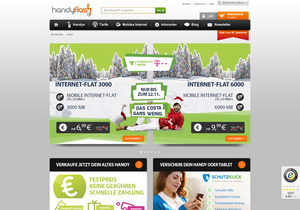 Screenshot der Shop-Webseite von - handyflash.de -