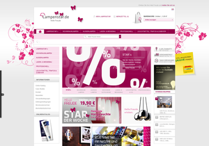 Screenshot der Shop-Webseite von Lampenstar.de | Helle Freude