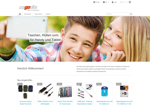 Screenshot der Shop-Webseite von cogodis.de - Handyzubehör etc.
