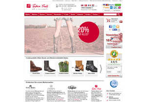 Screenshot der Shop-Webseite von ECOPLAN|Cowboystiefel-Shop