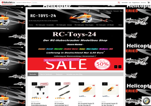 Screenshot der Shop-Webseite von RC-Toys-24